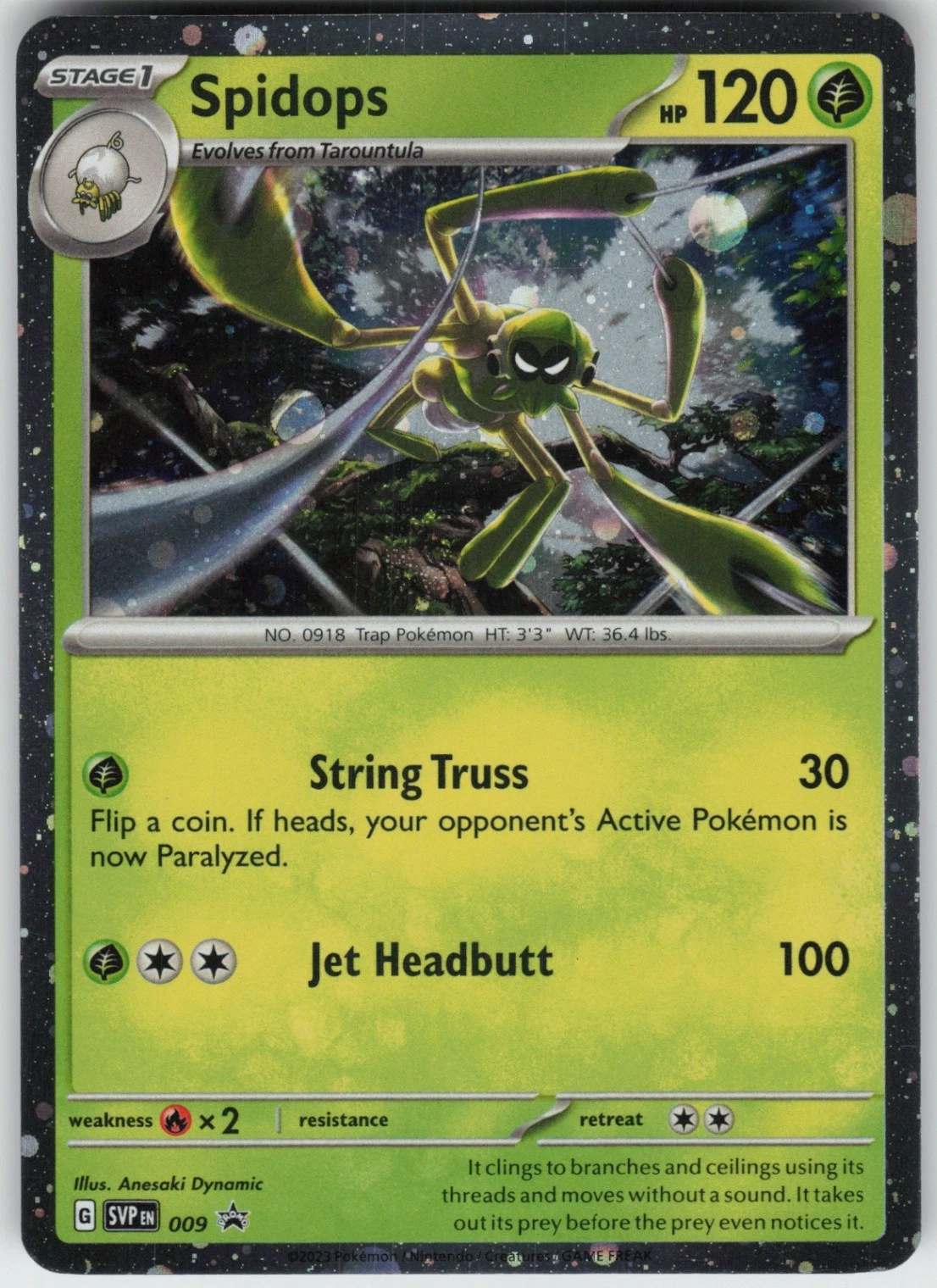 RAW Cards - Spidops (SVP009) - NM | Pokemon SV Black Star Promos