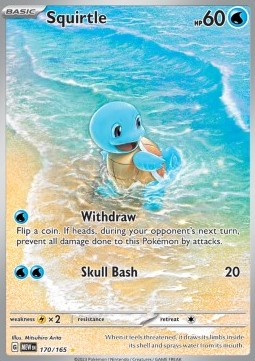 RAW Cards - Squirtle (MEW170) - NM | Pokemon 151