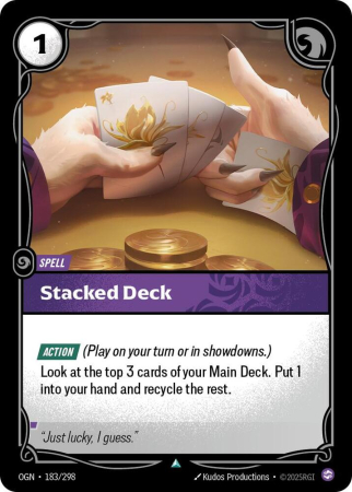 RAW Cards - Stacked Deck (OGN037) - NM | Riftbound Origins