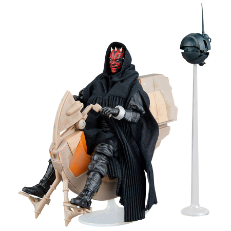Figurine - Star Wars Episode I Black Series Vehicle with Action Figure Darth Maul & Sith Speeder 25th Anniversary