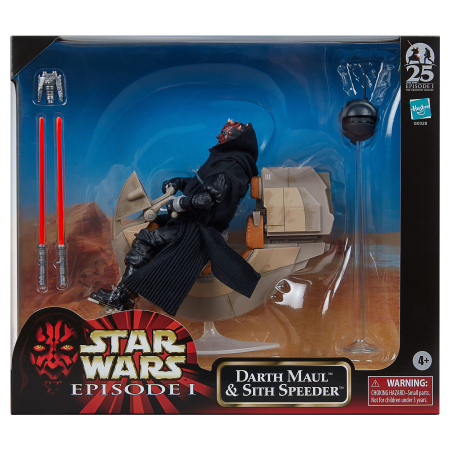 Star Wars Episode I Black Series Vehicle with Action Figure Darth Maul & Sith Speeder 25th Anniversary [13]