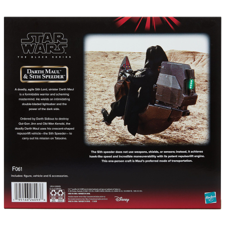 Star Wars Episode I Black Series Vehicle with Action Figure Darth Maul & Sith Speeder 25th Anniversary [1]