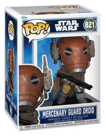 Star Wars: The Mandalorian and Grogu POP! Vinyl Bobblehead Figure Mercenary Guard Droid 9 cm [1]
