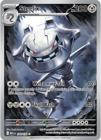 RAW Cards - Steelix (MEG150) - NM | Pokemon Mega Evolutions