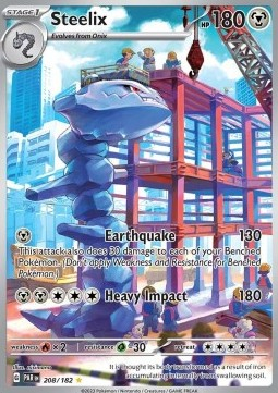 RAW Cards - Steelix (PAR208) - NM | Pokemon Paradox Rift
