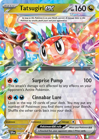 RAW Cards - Tatsugiri ex (SSP142) - NM | Pokemon Surging Sparks