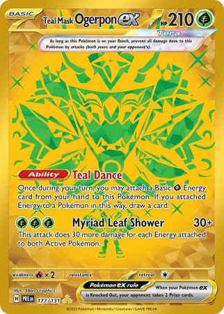 Cartonase - Teal Mask Ogerpon ex (PRE177) - NM | Pokemon Prismatic Evolutions