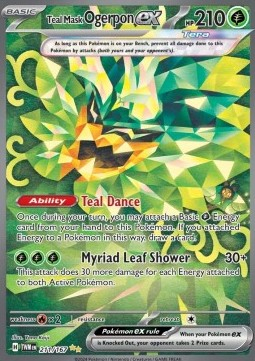 RAW Cards - Teal Mask Ogerpon ex (TWM211) - NM | Pokemon Twilight Masquerade