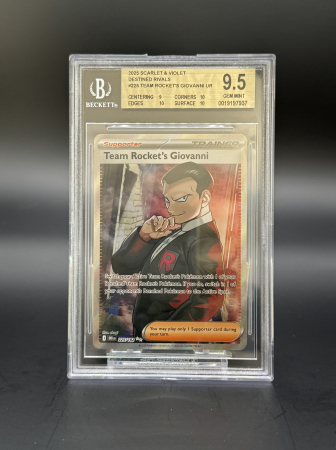 BGS Cards - Team Rocket's Giovanni (DRI225) - Graded BGS 9.5 [GEM MINT] | Pokemon Destined Rivals