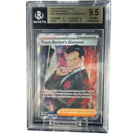 GRADED Cards - Team Rocket's Giovanni (DRI225) - Graded BGS 9.5 [GEM MINT] | Pokemon Destined Rivals
