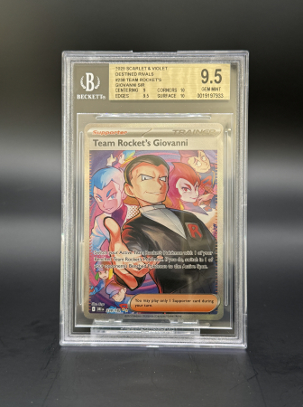 BGS Cards - Team Rocket's Giovanni (DRI238) - Graded BGS 9.5 [GEM MINT] | Pokemon Destined Rivals