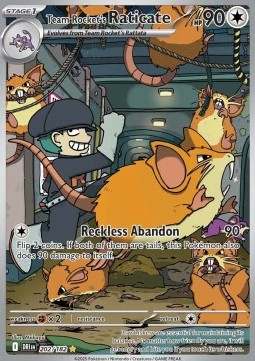 RAW Cards - Team Rocket's Raticate (DRI202) - NM | Pokemon Destined Rivals