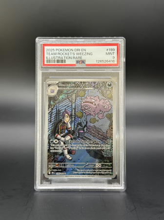 PSA Cards - Team Rocket's Weezing (DRI199) - Graded PSA 9 [MINT]| Pokemon Destined Rivals
