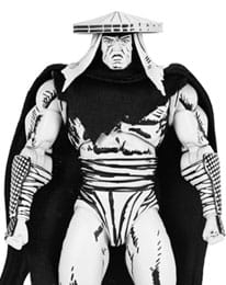 Figurine - Teenage Mutant Ninja Turtles Action Figure Foot Assassin Black and White 18 cm