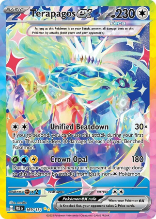 RAW Cards - Terapagos ex (PRE169) - NM | Pokemon Prismatic Evolutions