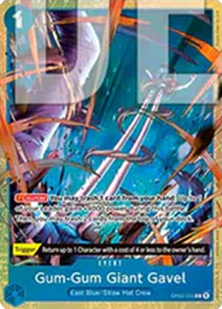 Cartonase - Gum-Gum Giant Gavel (OP03-055) - NM | One Piece TCG: Promos