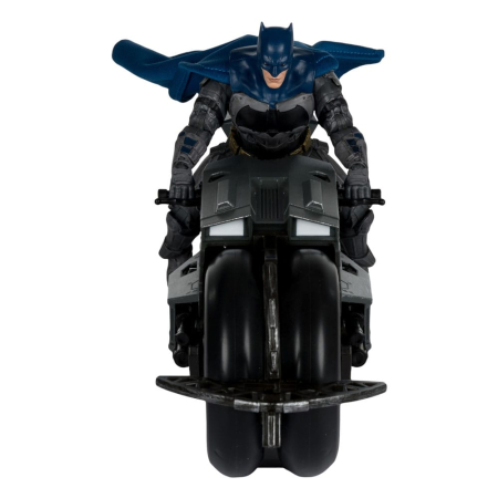 The Flash DC Multiverse Vehicle Batcycle with Batman 18cm [3]