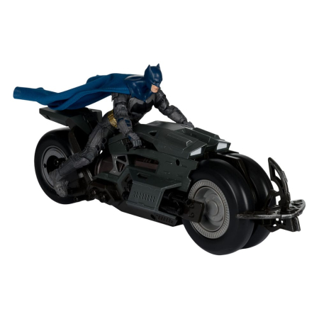 The Flash DC Multiverse Vehicle Batcycle with Batman 18cm [2]