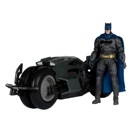 Figurine - The Flash DC Multiverse Vehicle Batcycle with Batman 18cm