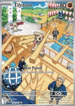 RAW Cards - Timburr (TWM183) - NM | Pokemon Twilight Masquerade