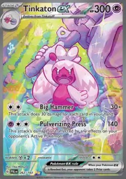 RAW Cards - Tinkaton ex (PAL262) - NM | Pokemon Paldea Evolved