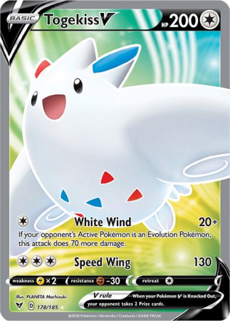 RAW Cards - Togekiss V (VIV178) - NM | Pokemon Vivid Voltage