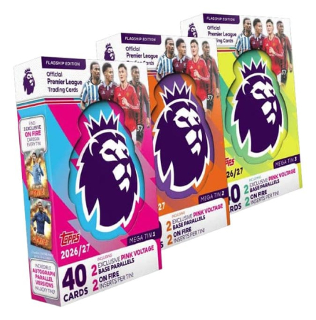 Precomenzi - [Topps] Premier League 2026/2027 Trading Cards Mega Tin