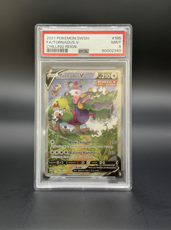 PSA Cards - Tornadus V (CRE185) | Graded PSA 9 - Pokemon Chilling Reign