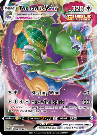 RAW Cards - Tornadus VMAX (CRE125) - NM | Pokemon Chilling Reign