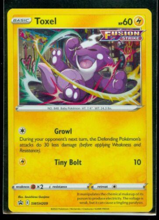 RAW Cards - Toxel (SWSH209) - NM | Pokemon SWSH Black Star Promos