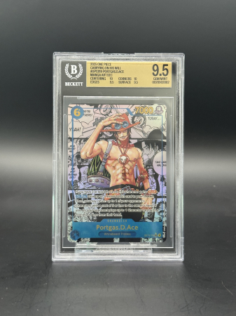 GRADED Cards - Portgas.D.Ace (OP13-119) (V.5) - Graded BGS 9.5 [GEM MINT] | One Piece: Carrying on his Will