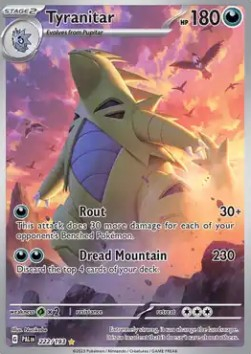 RAW Cards - Tyranitar (PAL222) - NM | Pokemon Paldea Evolved