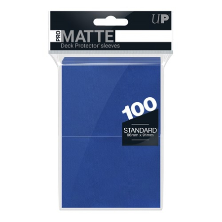 TCG Accessories - ULTRA PRO 100 Deck Protector Sleeves PRO-Matte Standard - Blue