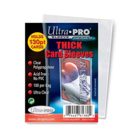 Accesorii TCG - Ultra Pro - Standard Sleeves - 2-1/2" X 3-1/2" Thick Card Sleeves (100 Sleeves)
