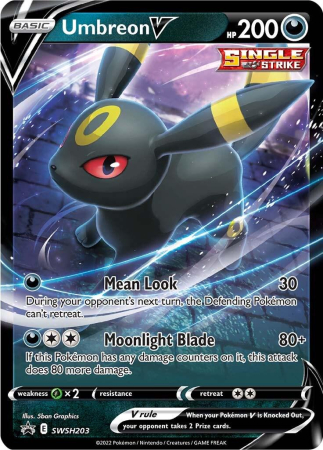 RAW Cards - Umbreon V (SWSH203) - NM | Pokemon SWSH Black Star Promos