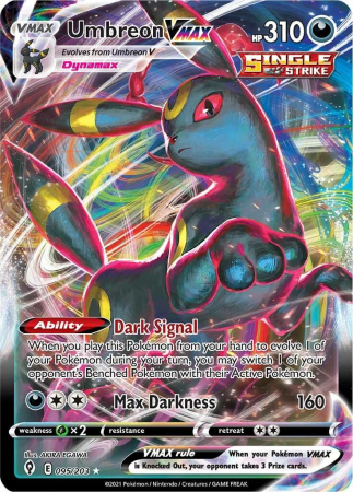 RAW Cards - Umbreon Vmax (EVS095) - NM | Pokemon Evolving Skies