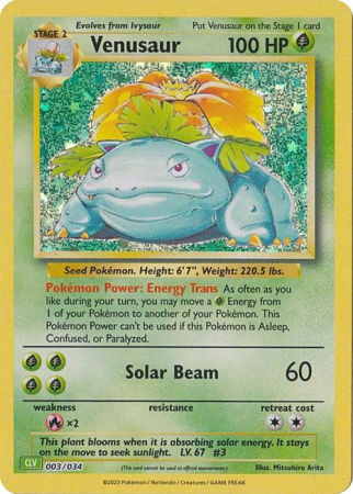 RAW Cards - Venusaur (CLV003) - NM | Pokemon Venusaur & Lugia ex Deck