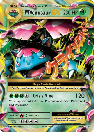RAW Cards - MVenusaur ex (EVO2) - NM | Pokemon Evolutions