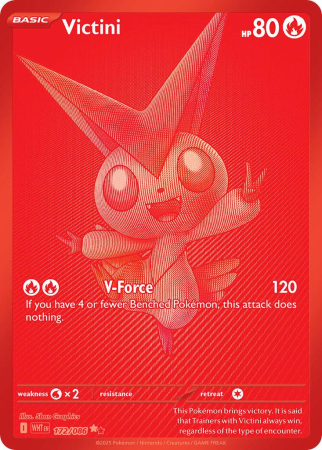 RAW Cards - Victini (WHT172) - GD | Pokemon White Flare