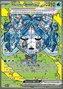 RAW Cards - Wellspring Mask Ogerpon ex (PRE152) - NM | Pokemon Prismatic Evolutions