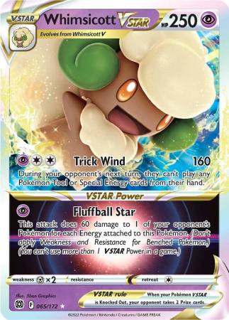 RAW Cards - Whimsicott VSTAR (BRS065) - NM | Pokemon Brilliant Stars