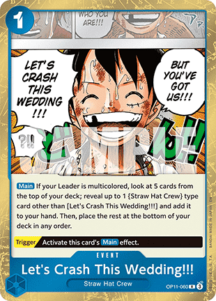 Cartonase - Let's Crash This Wedding!!! (OP11-060) - NM | One Piece TCG: A Fist of Divine Speed