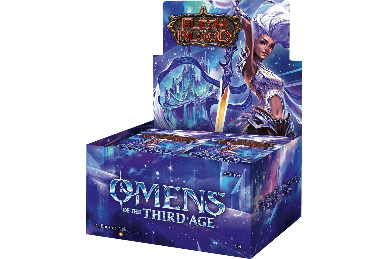 Precomenzi - Flesh & Blood TCG: Omens of the Third Age Booster Box Display (24 Packs)