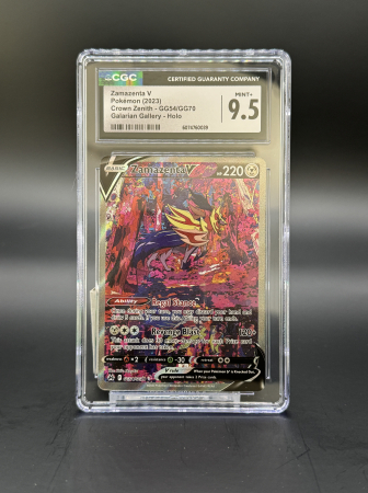 CGC Cards - Zamazenta V (CRZ GG54) | Graded CGC 9.5 [MINT+] - Pokemon Crown Zenith Trainer Gallery