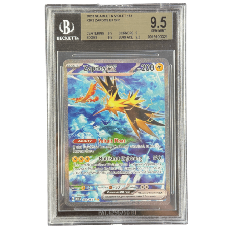 Cartonase - Zapdos ex (MEW202) | Graded BGS 9.5 [GEM MINT] - Pokemon 151