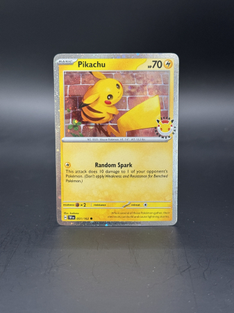 Pokemon MEGA: Promos - Pikachu (TEF 051) [30th anniversary stamped] - NM | Pokemon Promo