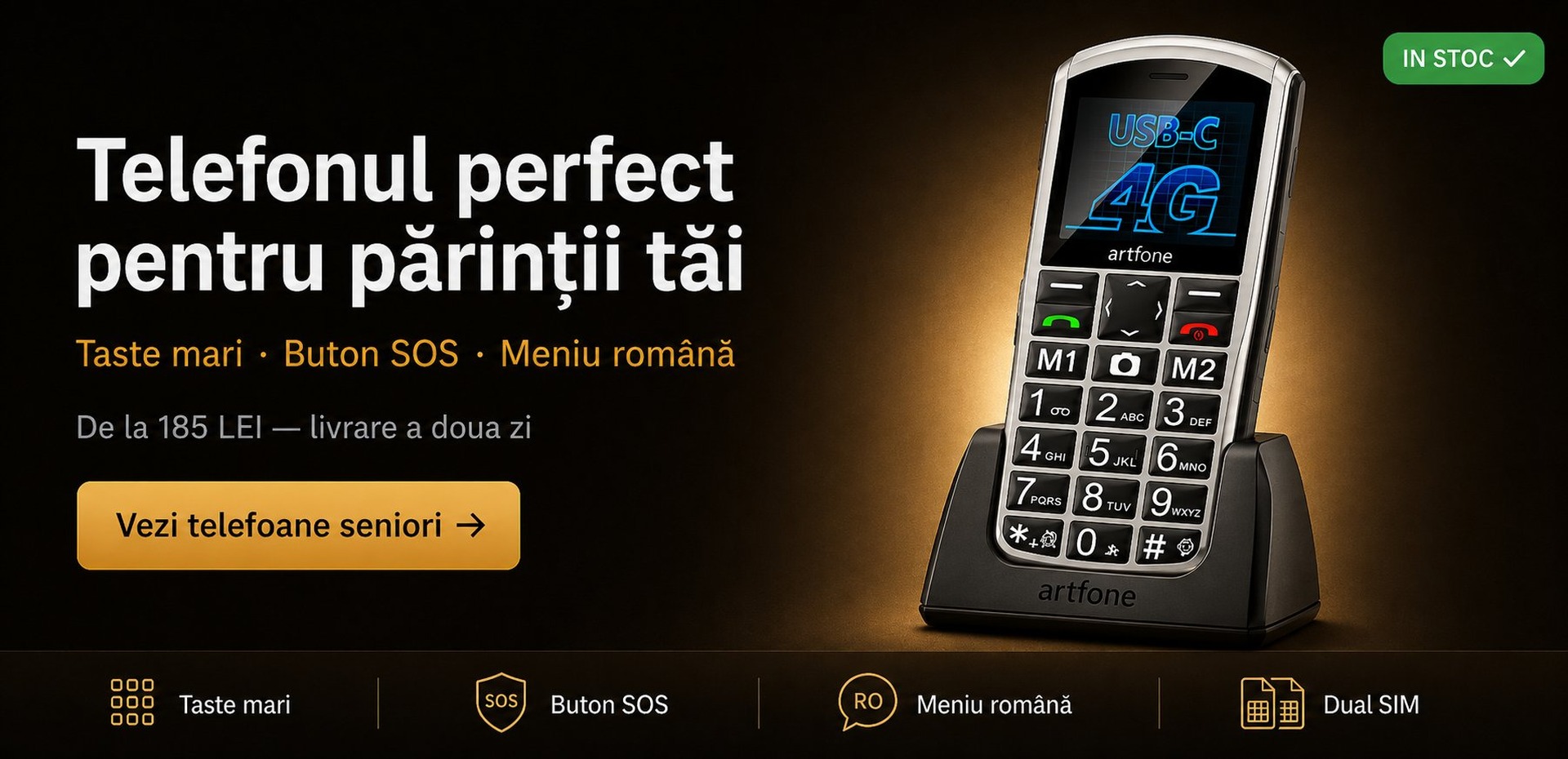 Telefonul perfect pentru părinții tăi