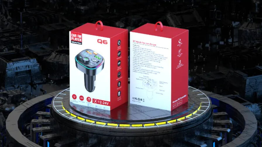 Modulator FM Auto Bluetooth VALVIRTALEX® Q6 cu LED și Încărcare 20W [3]