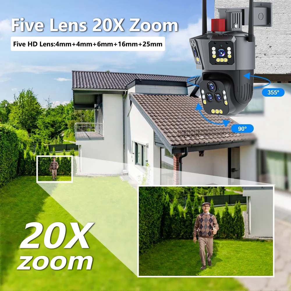 Cameră Supraveghere Wi-Fi ValVirtalex 20MP cu Zoom 20X și PTZ 360° [2]
