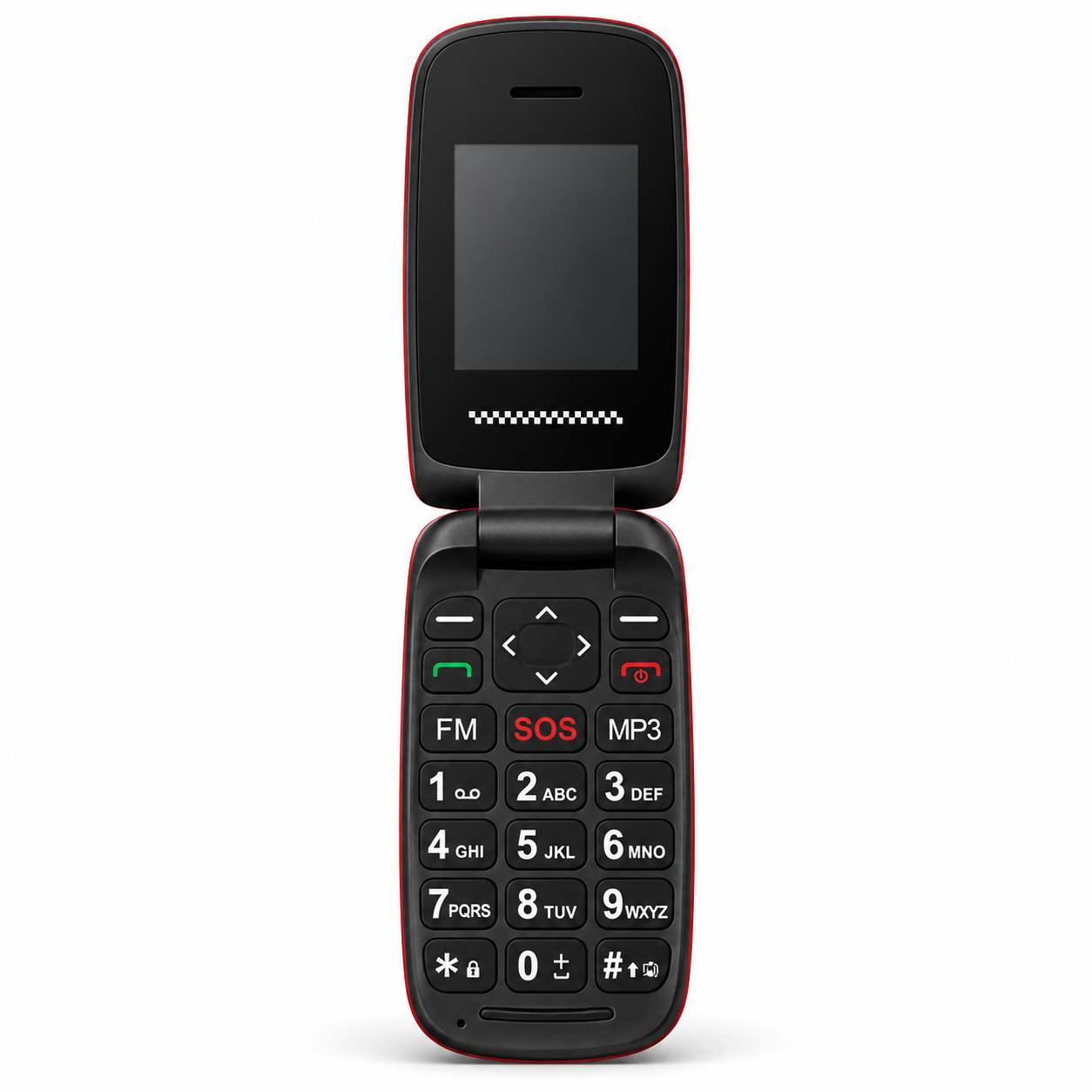 Telefon seniori Uleway R341 cu clapetă, negru, tastatură fizică și ecran de 1,77 inch [6]